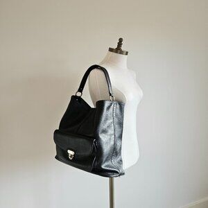 Elegant Black Leather Women's Bag
